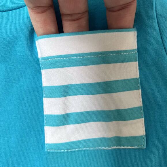 June & January Shirt Bundle Boys Girls Size 4T Blue Cardigan Tee Striped Pocket - Picture 5 of 6